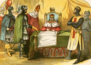Koning Jan ondertekent de Magna Charta