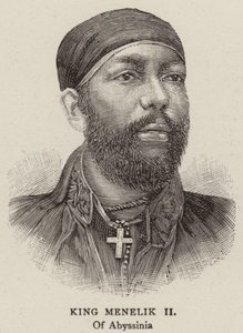 Koning Menelik II door English School