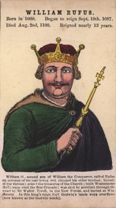 Koning Willem II (gekleurde gravure)