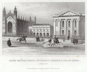 Kings College Chapel, Universiteitsbibliotheek en Senaatshuis, Cambridge door English School