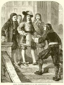 Kirby waarschuwt Karel II voor het moordcomplot door English School