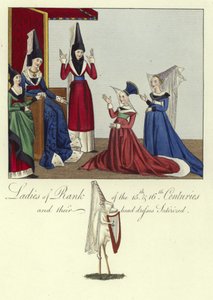 Dames van rang van de 15e en 16e eeuw door English School