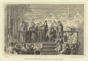 Lady Jane Grey op de executieplaats door English School