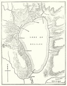 Meer van Galilea (gravure) door English School