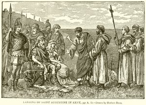 Landing van Sint-Augustinus in Kent, 597 n. Chr.