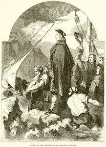 Landing van de Chevalier de St. George in Schotland door English School