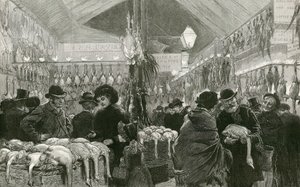 Leadenhall Market tijdens kersttijd door English School