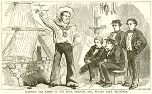 Leren de Namen van de Zeilen, Touwen, enz., aan boord van H.M.S. Britannia door English School