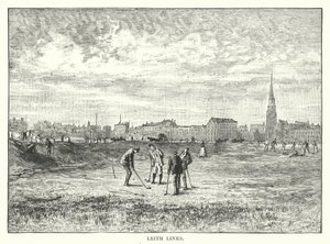 Leith Links (gravure) door English School