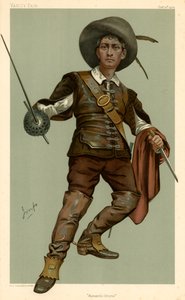 Lewis Waller, Romantisch Drama, Vanity Fair cartoon, 13 oktober 1904 door English School