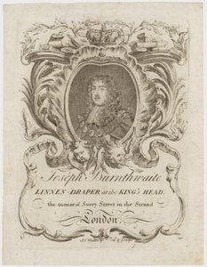 Linnenhandelaar, John Burnthwaite, handelskaart