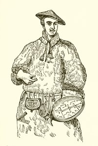 Linnaeus in zijn Laplandse kleding door English School