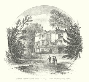 Little Strawberry Hill in 1813 (gravure) door English School