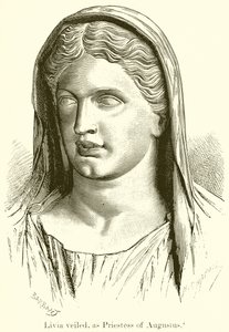 Livia Gesluierd, als Priesteres van Augustus