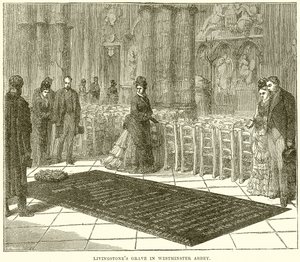 Livingstones graf in Westminster Abbey door English School