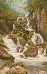 Lodore Watervallen--Derwentwater door English School