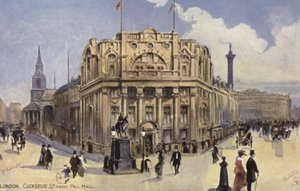 Londen, Cockspur Street vanaf Pall Mall