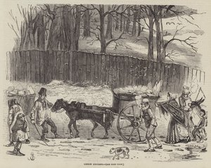 Londense ijskarren (gravure)