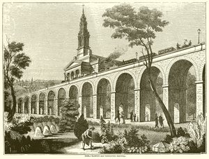 Londen en Greenwich Spoorweg door English School