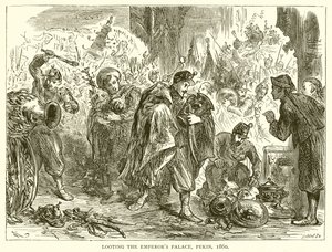 Plundering van het keizerlijk paleis, Peking, 1860 door English School