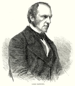 Lord Canning (gravure) door English School