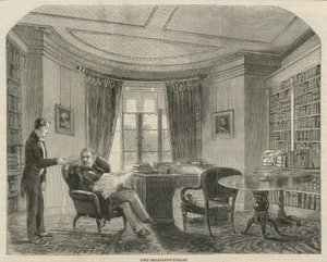 Bibliotheek van Lord Macaulay door English School