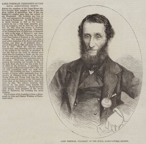 Lord Portman, Voorzitter van de Koninklijke Landbouwmaatschappij door English School