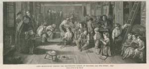 Lord Shaftesbury bezoekt de Westminster School of Industry, Old Pye Street, Londen, 1846