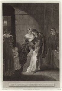 Laatste ontmoeting van Lord William Russell met zijn familie door English School