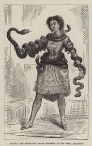 Lualla, de Abessijnse slangenbezweerder, in het Royal Aquarium