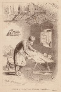 Ludwig studeert filosofie in zijn huisje door English School