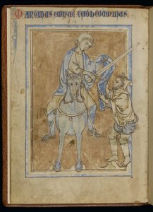 MS 370, Sint-Maarten en de bedelaar, uit een verlucht manuscript