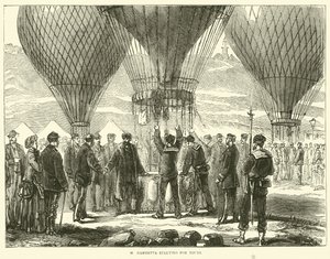 M Gambetta vertrekt naar Tours, november 1870