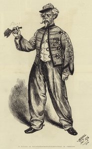M Marius, als Roland-de-Roncevaux-Ramponneau in "Nemesis" door English School