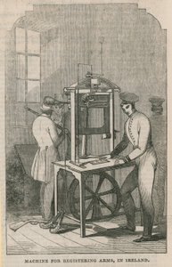 Machine voor het registreren van wapens in Ierland