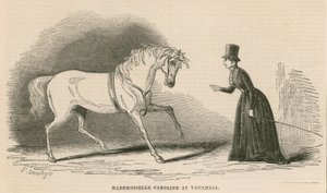 Mademoiselle Caroline in Vauxhall Gardens, Londen door English School