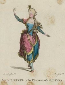 Madle Heinel in de rol van een Sultana door English School