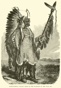 Mah-to-toh-pa, Tweede Hoofd van de Mandans in het jaar 1883