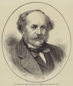 Luitenant-generaal Sir Henry Rawlinson, KCB, lid van de Raad voor India (gravure)