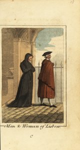 Man en vrouw uit Lissabon, Portugal door English School