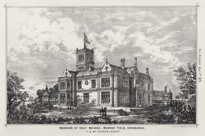 Landhuis bij Colt Bridge, Murray Field, Edinburgh door English School