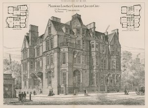 Mansions Lowther Gardens, Queens Gate, Kensington door English School