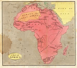 Kaart van Afrika door English School