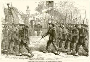 Mars van de Garibaldi Garde voor president Lincoln door English School