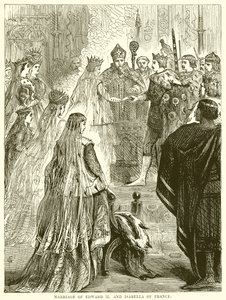 Huwelijk van Eduard II en Isabella van Frankrijk door English School