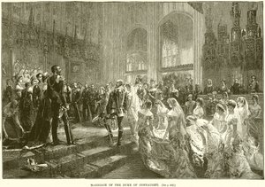 Huwelijk van de Hertog van Connaught door English School