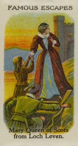 Mary Queen of Scots uit Loch Leven door English School