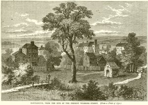 Marylebone, vanaf de locatie van de huidige Wigmore Street door English School