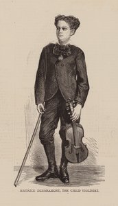Maurice Dengremont, Het vioolkind (gravure) door English School
