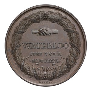Medaille ter herdenking van de Slag bij Waterloo door English School